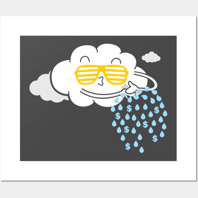 Make It Rain Wall Art by Made With Awesome